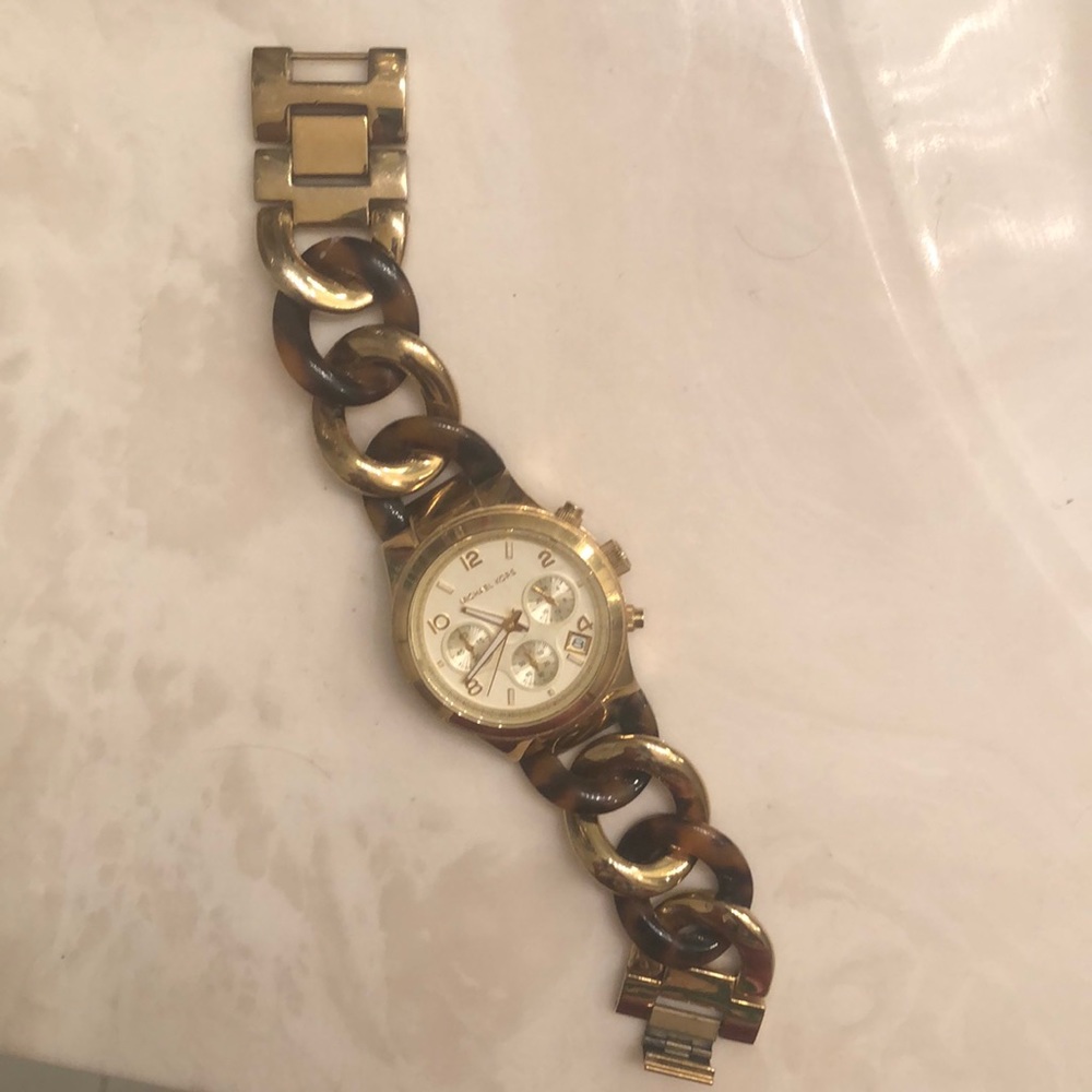 Michael Kors tortoise watch
